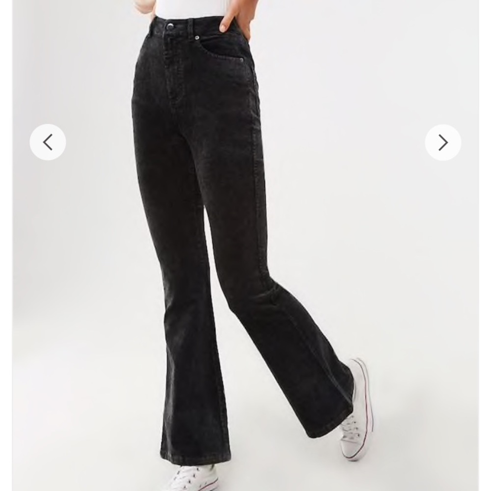 Forever 21 Black Corduroy Flare Pants